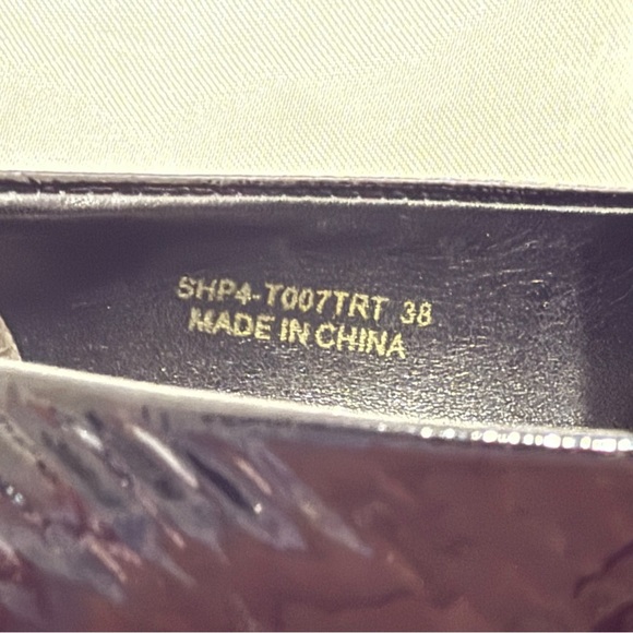 3.1 Phillip Lim Quinn Leather Loafers Tortoise Shell Suede Black Classic 38/8 - Picture 14 of 15